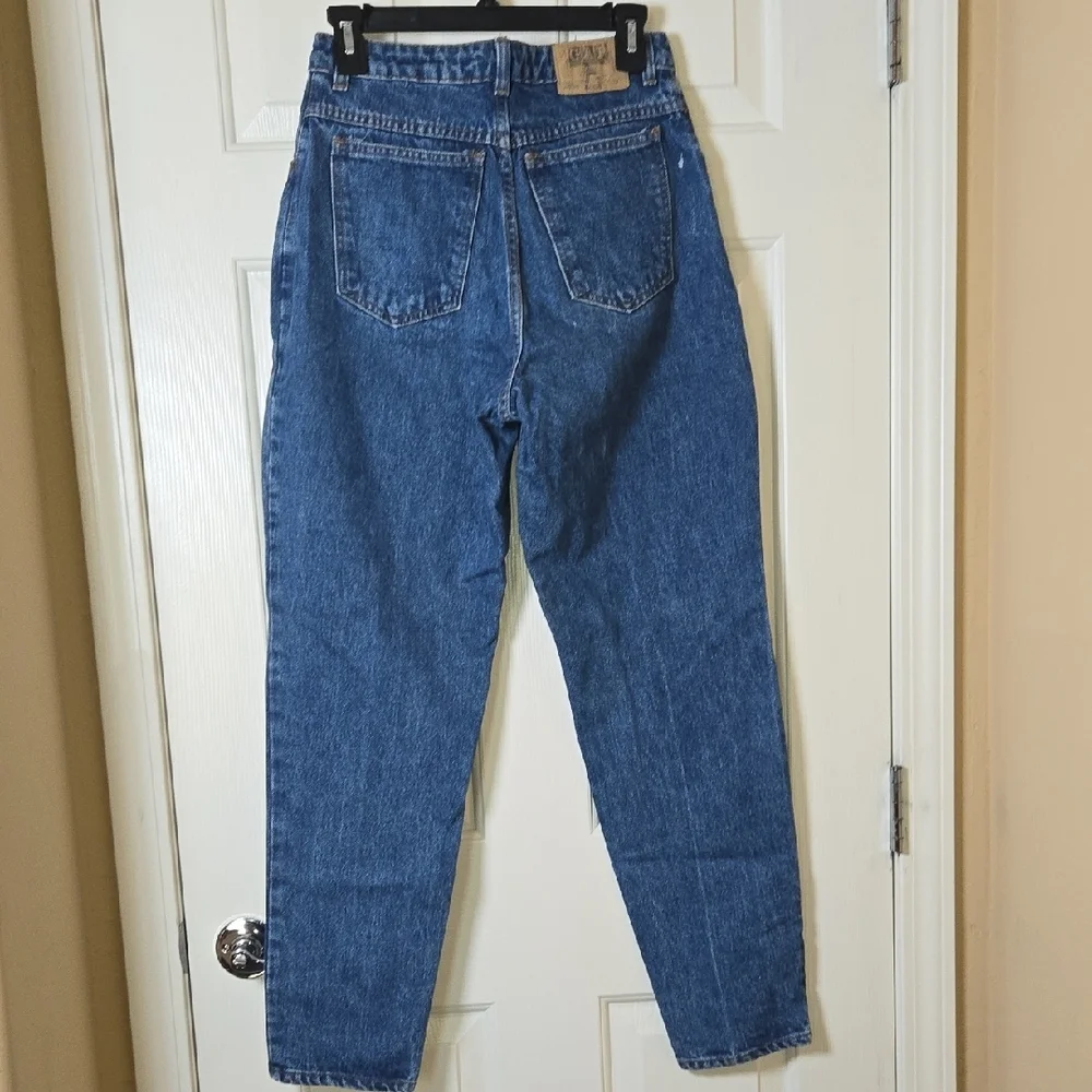 GAP Vintage WORK FORCE High Rise Jeans Classic OLD SCHOOL Made In USA 11-12 - Picture 9 of 17